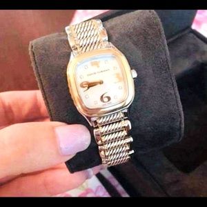 David Yurman SS & 18K 25MM  Thoroughbred Watch
